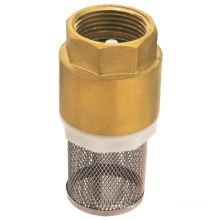 Válvula de retenção do filtro de mola de bronze